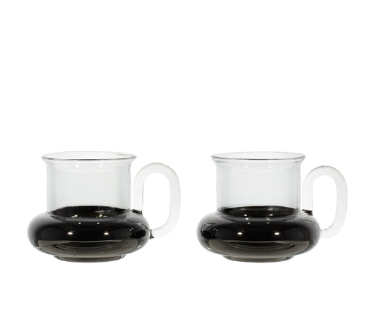 BUMP TEA CUP BLACK X2